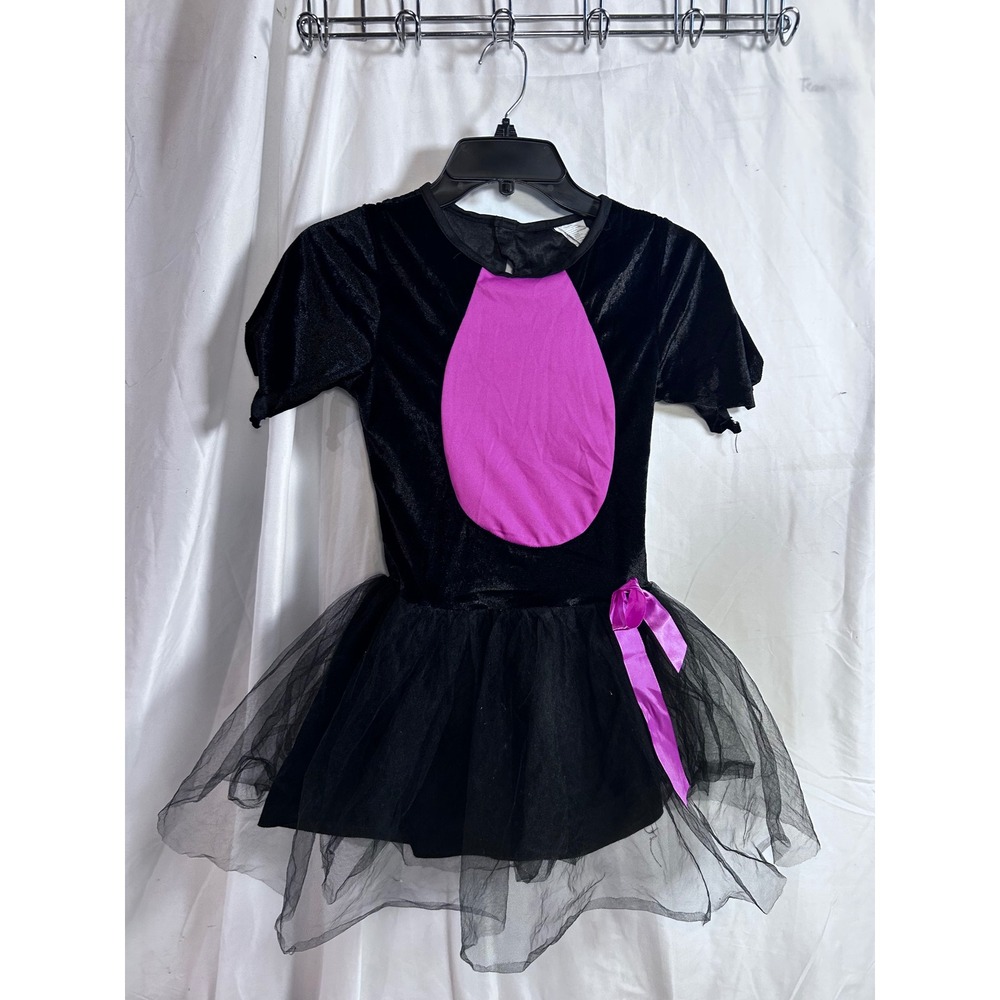 Walmart Costume Dress Size 8-10 Black Purple Tulle Velvet Kids